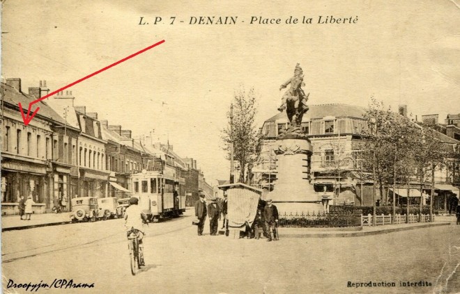 DENAIN - Place de la Liberté -   Lucien POLLET. Editeur Lille.jpg