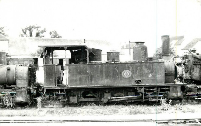 89 - CHABLIS (chemins de fer de l´Yonne) - Locomotive N°80 ( photo Rifault ).jpg