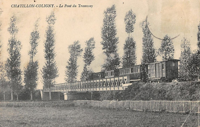 8 Châtillon-Coligny pont du Tram CPA 4.jpg