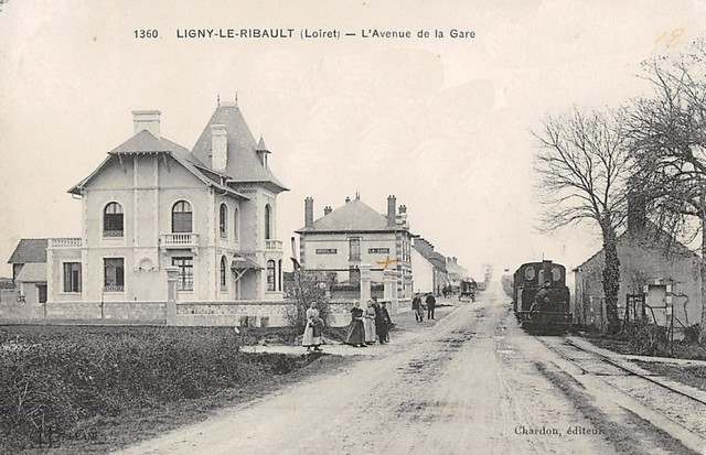 11 Ligny le Ribault gare CPA 1.jpg