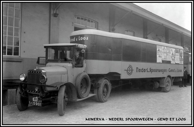 MINERVA  Van Gend Loos à l'entrepôt au Mineurslaan à Utrecht. 1936 A.T.O. Minerva..jpg