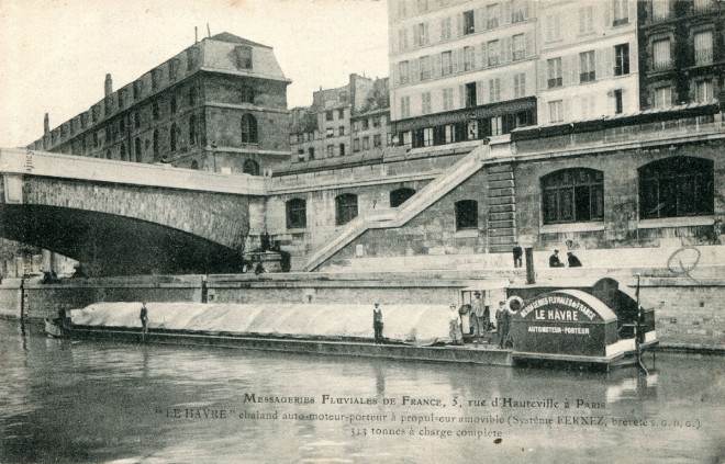 75 - Messageries Fluviales de France - Le Havre chaland auto-moteur.jpg