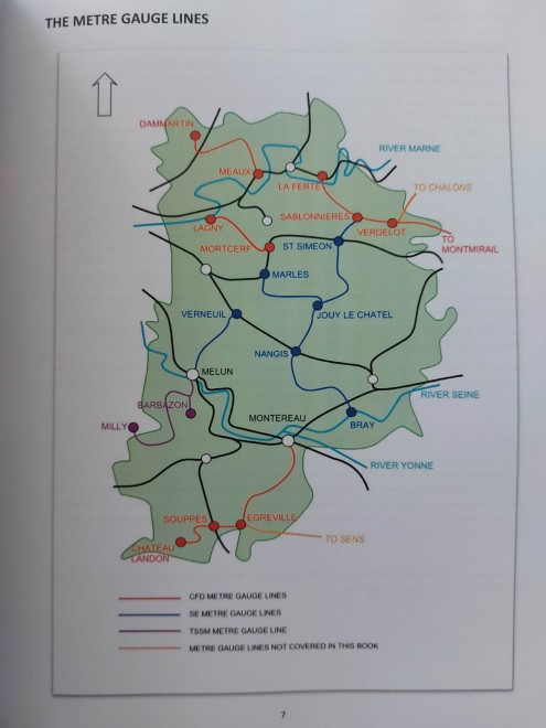 Klein The narrow gauge railways of Seine et Marne met overzicht smalspoorlijnen in boek.jpg