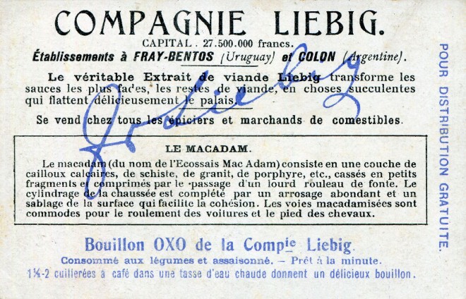 LIEBIG - 1909 - Entretien des Voies publiques - LE MACADAM - V°.jpg