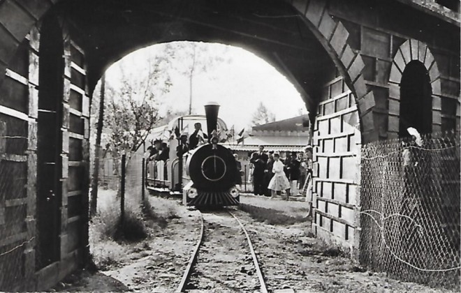 62 - Merlimont BAGATELLE , arrivé du Train Texas en Gare.jpg
