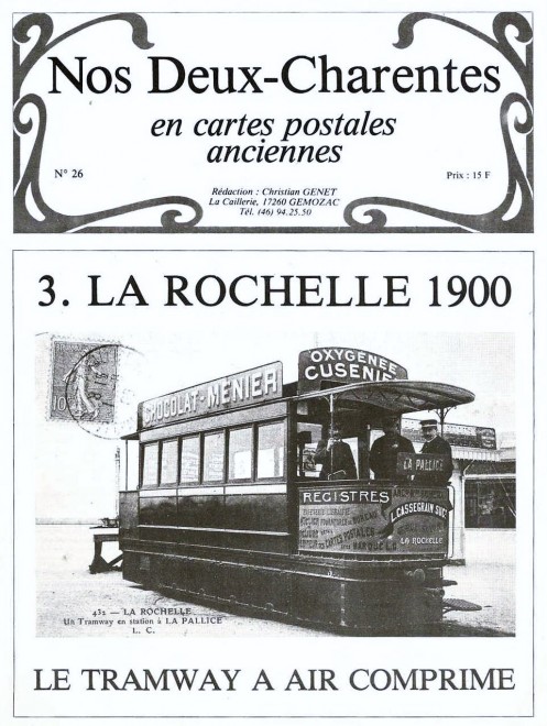 Revues, Poitou-Charente, Nos Deux Charentes en C.P. Anciennes - N°26 - 3. La Rochelle 1900 - Le Tramway à air comprimé.jpg