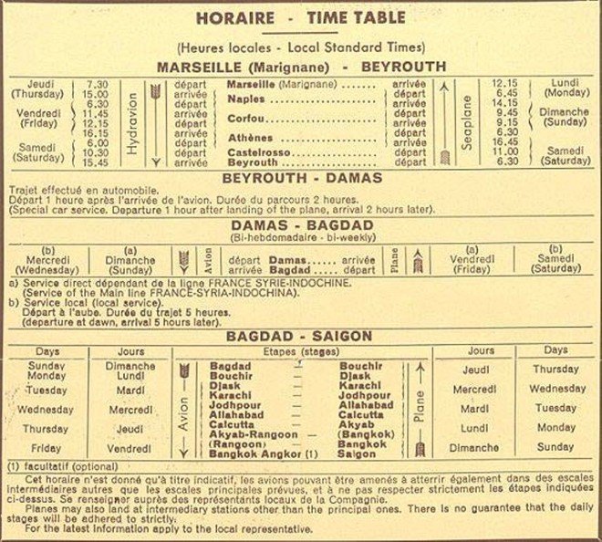 728 - Horaire passagers courrier Air Orient.JPG