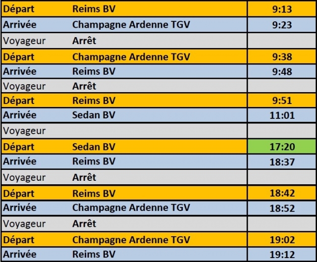 horaires