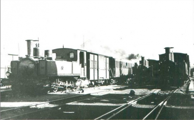 Noyelles trains pour Le Crotoy Dompierre et Cayeux Locomotives 3.526 %22Montdidier%22 and 3.524 %22Amiens%22 (Laurent 6 juin 1949)