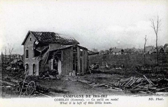 Combles gare Destruction