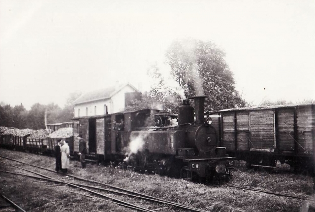 CA Asfeld 130T Corpet 82 Train Tombereaux Betteraves 11.1957 Coll Pérève 01