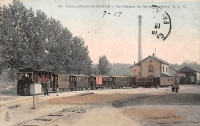 CBR Chalons sur Marne Gare Bicabine n°10 Voitures Fourgon Bascule Remise Colorisée