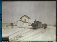 CBR Beine-Nauroy Gare 130T Piguet Tombereau 1924 (?) Photographe Auguste Leon Autochrome Coll Albert Kahn