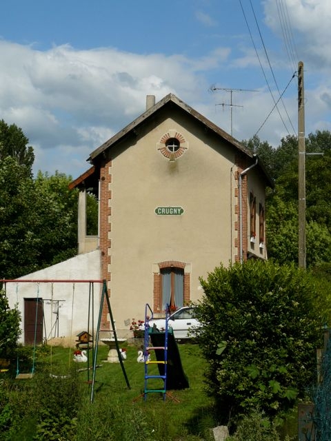 04 Crugny Gare CBR Pignon Plaque CBR Verte