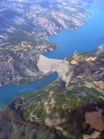 En vol au dessus du lac de Serreponçon