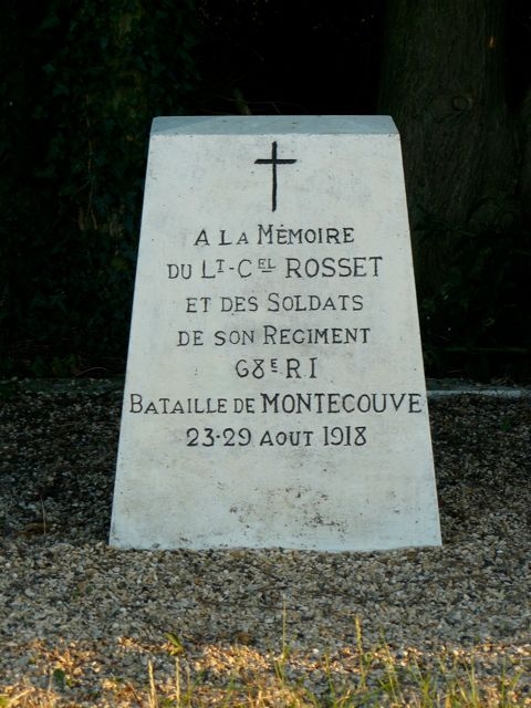 Montécouvé emplacement gare CDA stéle Cd Rosset