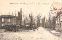 Aisne Breny Bicabine Scierie Vittange (ou Villange) Incendié 30 mai 1918 par les Allemands 01