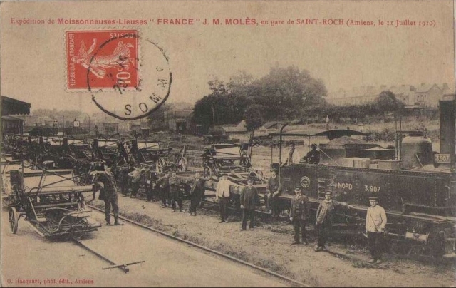 Nord amiens St-Roch Loco 3.907 Moissoneuses 11.07.1910 - copie