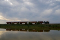 CFBS Train bergerie fin de journée reflet