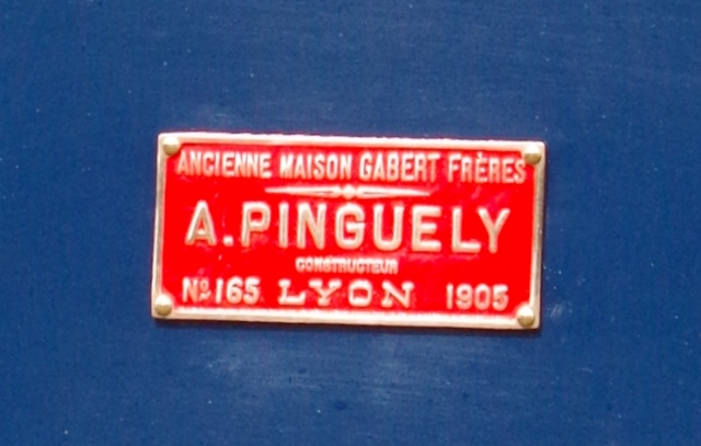 Pinguely CFBS Plaque Constructeur