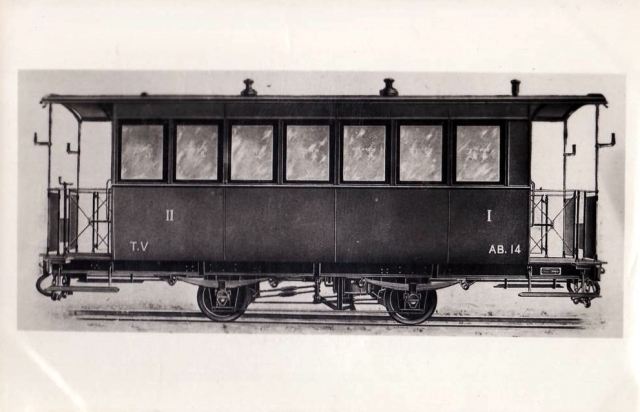 Tramways de la Vendée Voiture 2 essiuex AB.14 Coll Péréve