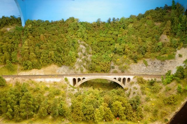 8 Train Jaune HOm Rail Modélisme Catalan Viaduc de Ramounails RAMMA 2015