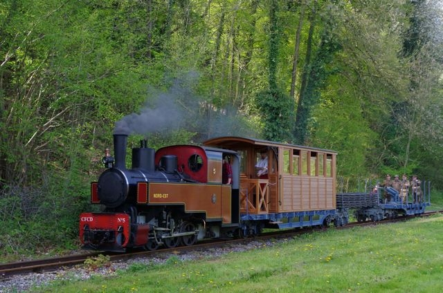 9 APPEVA 100 Ans CAPPY 11h30 06.05.16 030T Decauville Train Militaire + Voiture Péchot