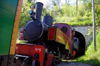 10 030T Joffre + 030T Decauville Double Traction Cerisier + Tunnel 06.05.16 APPEVA 100 Ans
