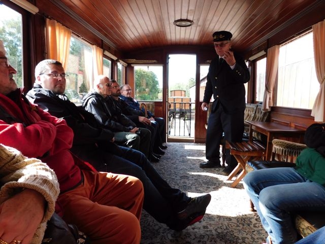 21 CFBS 16.09.17 Fête du Patrimoine Charles Edoaurd Girode Visite de la Voiture-Salon