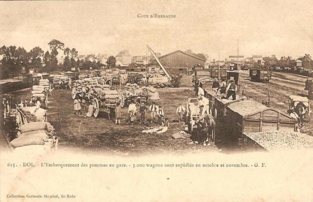 Dol de Bretagne Embarquement des pommes (Ille et Vilaine)