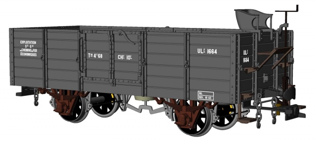 Wagon tombereau RB freine 0