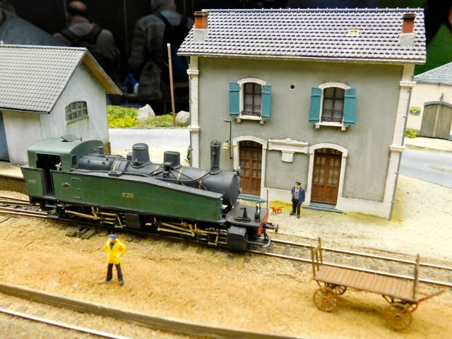 03 Trains d'Antan Mallet Piguet RB + Wagon Marée RB + Tombereau Serre-Frein Saint Amis sur Mer HOm Expo Lille TrainsMania 04.05.19
