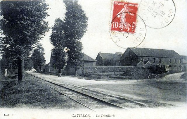 Pk 33,1 Cambrésis Catillon Distillerie Voie et EP