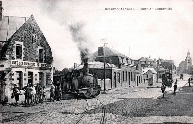 11 Pk 17,3 Cambrésis Beaumont Halte Café des Voyageurs 030T Corpet Café Changé de Propriétaire