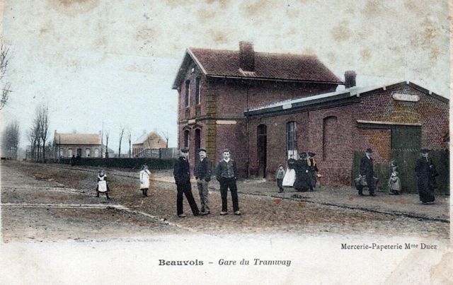 8 Pk 10,6 Cambrésis Beauvois Gare Route Nationale Colorisée