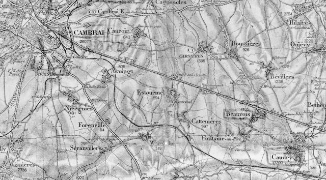 Carte 03 Cambrésis Caudry Cambrai 1-80.000