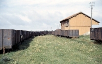 TPT Guigneville 28.09.1965 Fermeture Tombereaux (marqué B => Baillon tombereaux Rachetés - CFYM ?) Photo Bernard Bary 02