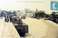 SE Somme Beauval Déchargement Phosphates Tombereau S Somme Serre-Frein Benne V.60 02