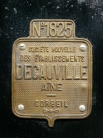 Decauville 1825 APPEVA Plaque