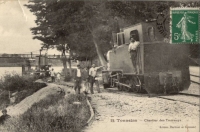 Tonneins chantier des trams.