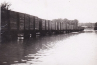 seine et Marne CFD Innondation Juillet 1955 Voulx Gare + Tombereau (Mon Plaisir)