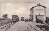Montacher Yonne gare CPA2
