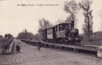 N°51 1074 Corpet (Tramways du Loiret) 030T TL n°51 (machine Marquée TL pour l'exploitation de la sectionde ligne Ligny le Ribault-Neug sur Beuvron dans le département du Loir et Cher PTJ SO p. 28) 15t 21.12.1905 - Passerelle du Loiret