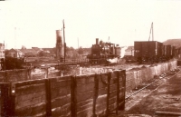 EFC Crévecoeur Fosse d'Echange VN VM Tombereaux 230 A pont Tournant Nord Chateau d'Eau Pont 1951 Photo Rifault