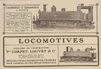 1042 à 1045 + 1827 1828 Corpet 230T AOF Bénin-Niger N°404 405 32t 19.04.1935 + 230T Pinguely Sud France CP Publicité Dufetrelle