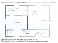 CA BALAN Gare Plan Intérieur - Le Bouillonnais par Gérard Blondeau