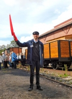 23 CFBS 16.09.17 Fête du Patrimoine Ludo l'homme au drapeau rouge