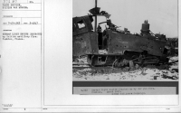 German light engine destroyed by British artillery fire. Combles, France; 3:1917