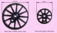 moyeux 14 et 9mm