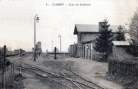 20 Pk 14,1 Cambrésis Caudry Gare Cambréis 1 Corps Batiment Vue du Quai